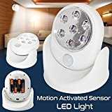 Bositools Superbright 7 LED Motion Activated Cordless Sensor LED Light Indoor Outdoor Garden Patio Wall Shed