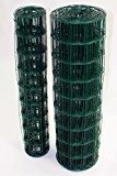 Green PVC Coated Steel Wire Mesh Fencing 120cm Garden Galvanised Fence (25m)(747)
