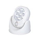 JML Sensor Bright Motion Activated LED Light Cordless Wireless PIR Security Indoor Outdoor Garden Wall Flood Weather Resistant Night Lamp ...