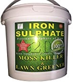 PREMIUM Iron Sulphate 1 KG (makes 500 Litres when diluted) Tub PURE LAWN TONIC- Sulphate of Iron Lawn Conditioner and ...